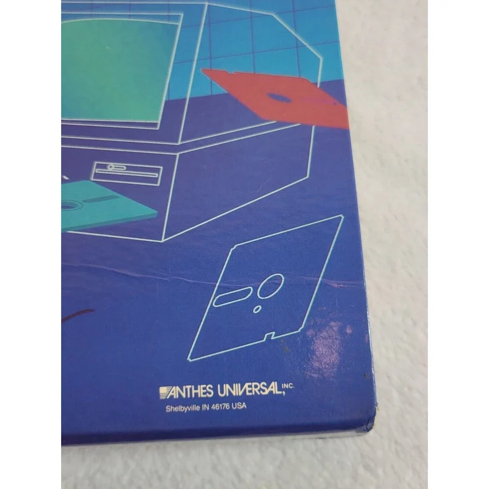 80s Anthes Universal Expandable File Folder Office Vaporwave Organizer VTG